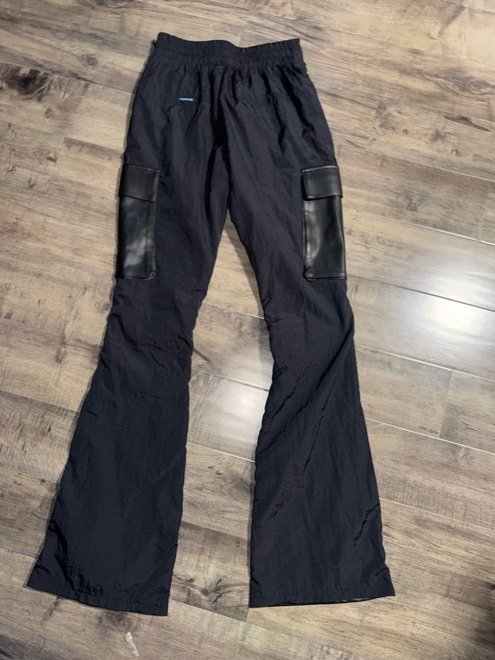 MDV Leather Front Flare Cargo Pants Black 8 NWOT - Picture 10 of 11